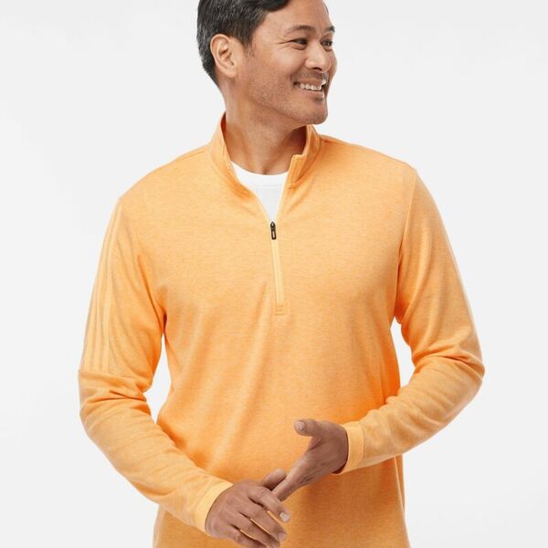 Adidas Men's 3-Stripe Quarter-Zip Sweater Pullover A554 Men's 3-Stripe Quarter-Zip Sweater Pullover Thumbnail