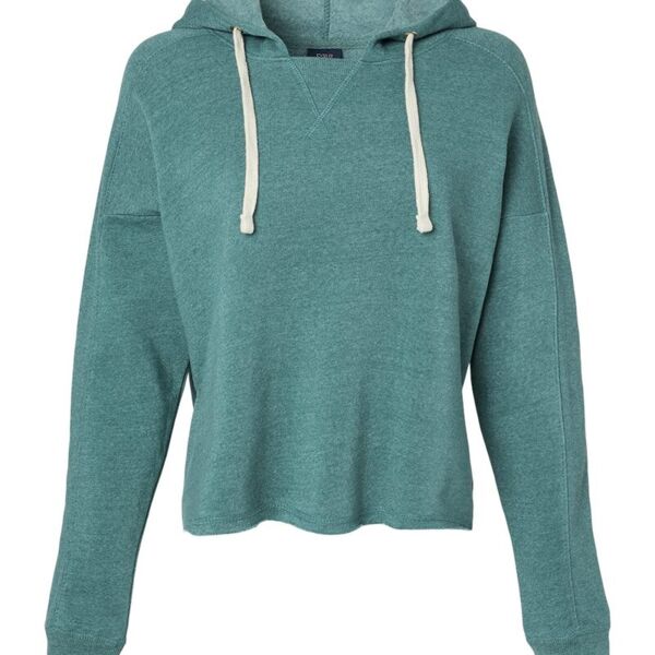 MV Sport Women's Angel Fleece Crop Hooded Sweatshirt W23101 Women's Angel Fleece Crop Hooded Sweatshirt Thumbnail