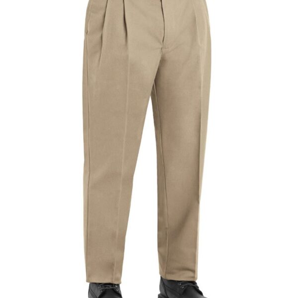 Men's Odd-Extended Sizes Pleated Twill Slacks Thumbnail