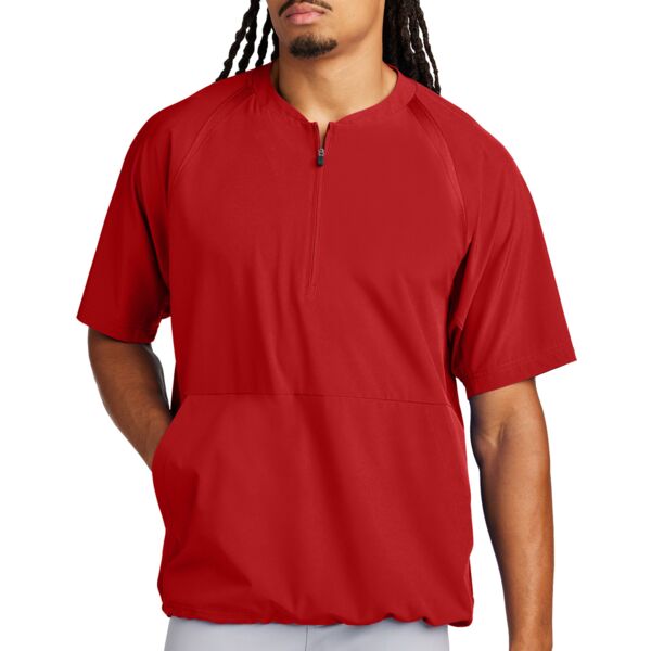 Sport Tek Repeat 1/2 Zip Short Sleeve Jacket JST489 Repeat 1/2 Zip Short Sleeve Jacket Thumbnail