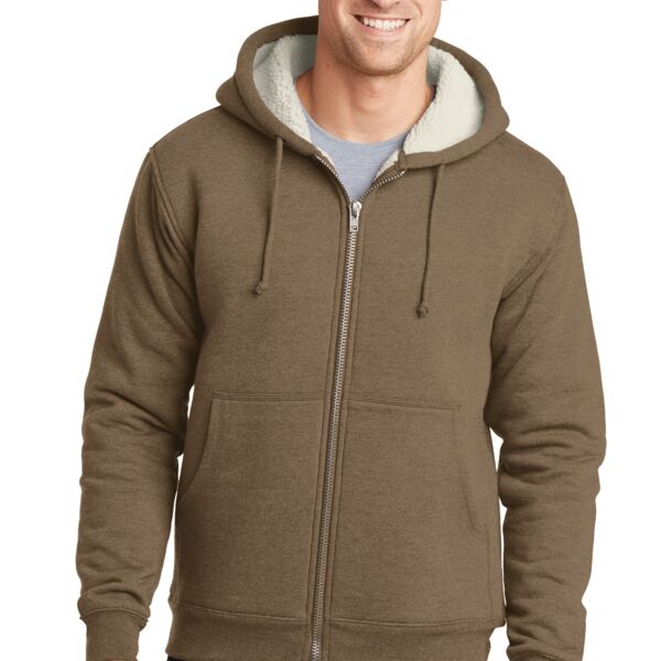 Heavyweight Sherpa Lined Hooded Fleece Jacket Thumbnail