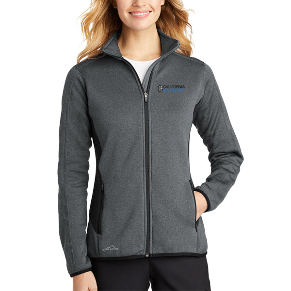 Eddie Bauer Ladies Full-Zip Heather Stretch Fleece Jacket Thumbnail