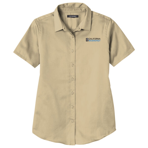 Port Authority® Ladies Short Sleeve SuperPro React ™ Twill Shirt Thumbnail