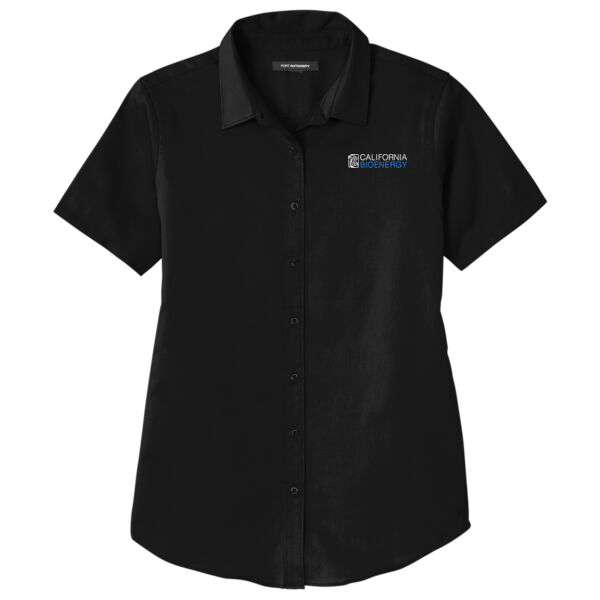Port Authority® Ladies Short Sleeve SuperPro React ™ Twill Shirt Thumbnail