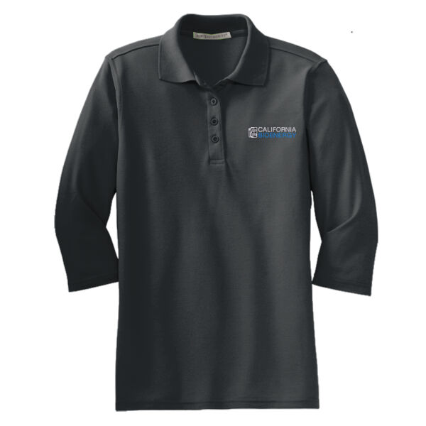 Port Authority® Women's Silk Touch™ 3/4-Sleeve Polo Thumbnail