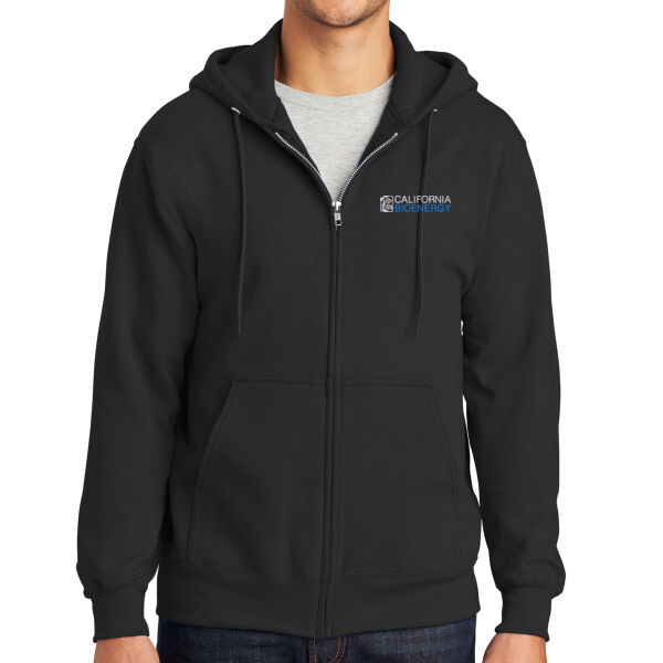 Port & Co™ Tall Essential Fleece Full-Zip Hooded Sweatshirt Thumbnail