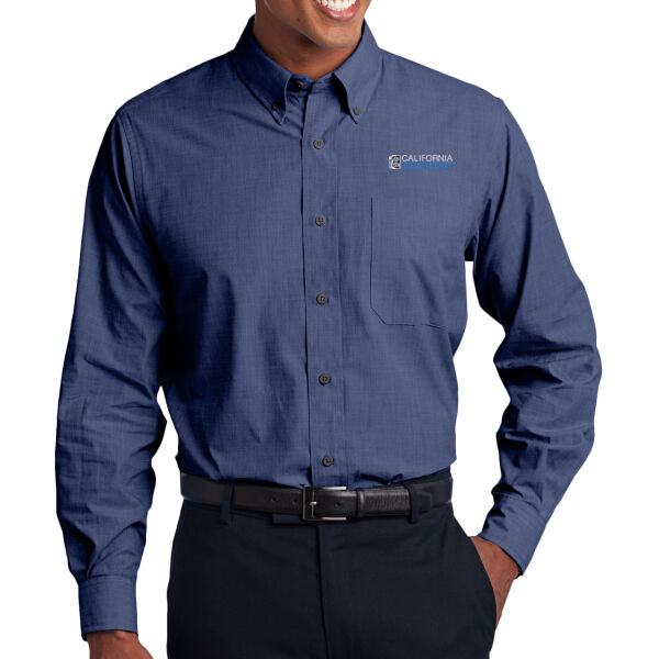 Port Authority® Tall Crosshatch Easy Care Shirt Thumbnail