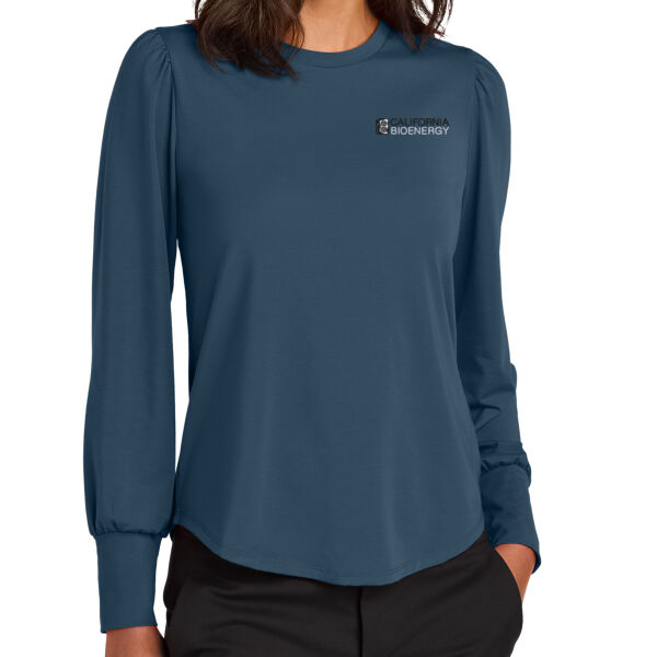 Mercer+Mettle® Women’s Stretch Jersey Long Sleeve Blouson Top Thumbnail