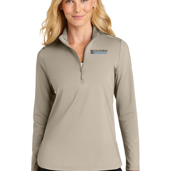 Port Authority® Women's C-FREE® Double Knit 1/4-Zip Thumbnail